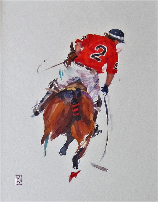 Mounted Polo Player Pose 9