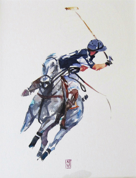 Mounted Polo Player Pose 8